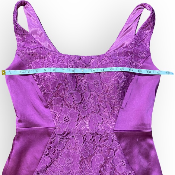 Jax Satin & Lace Sleeveless Semi-Formal Fitted Dress Size 12 - Picture 11 of 15